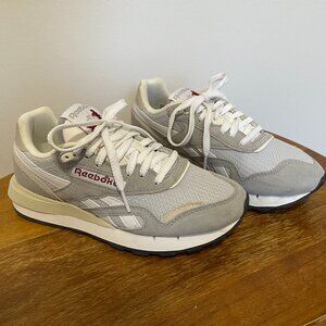 Reebok Classic Nylon 89 Shoes | Women's 5.5 | Grey and Chalk